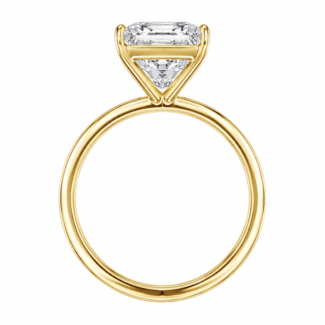 The Grace Princess Cut Solitaire Lab Diamond Engagement Ring in Ready Rings by 18 KARATS INC.