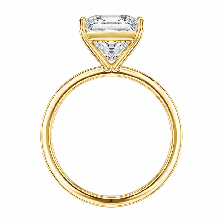 The Grace Princess Cut Solitaire Lab Diamond Engagement Ring in Ready Rings by 18 KARATS INC.