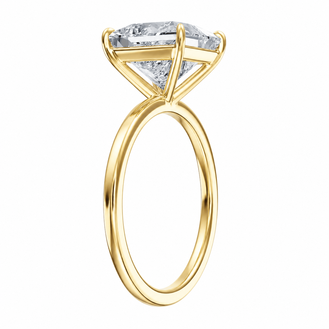 The Grace Princess Cut Solitaire Lab Diamond Engagement Ring in Ready Rings by 18 KARATS INC.