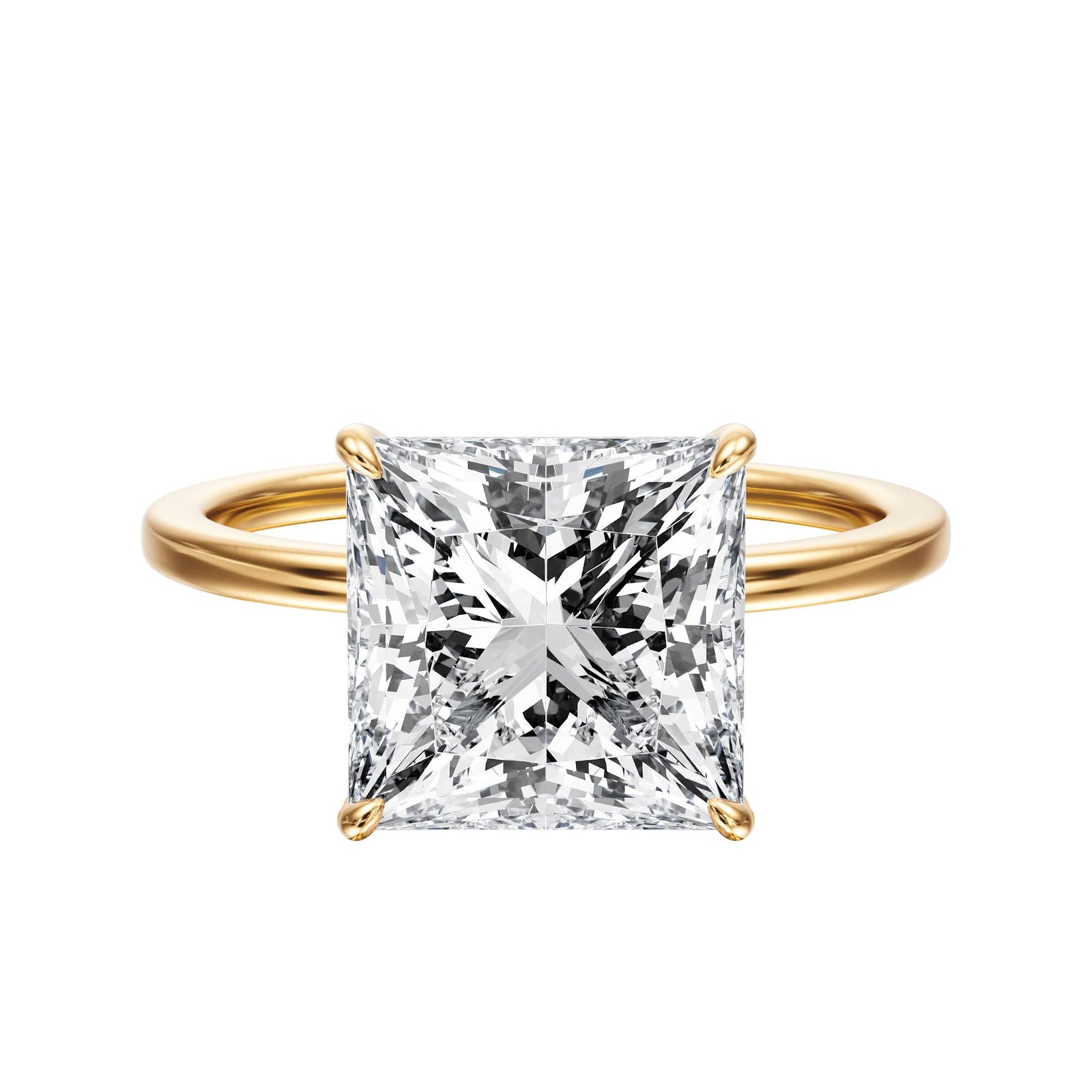 The Grace Princess Solitaire Engagement Ring - R1045 in Ring by 18 KARATS INC.
