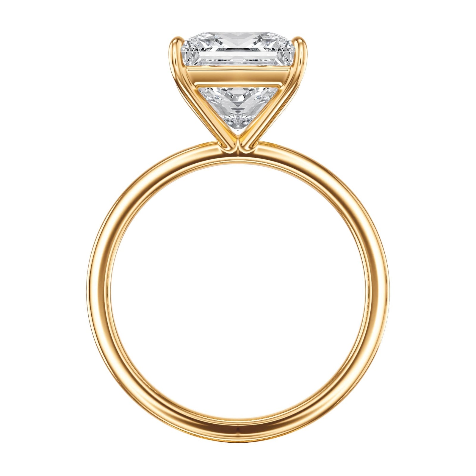 The Grace Princess Solitaire Engagement Ring - R1045 in Ring by 18 KARATS INC.