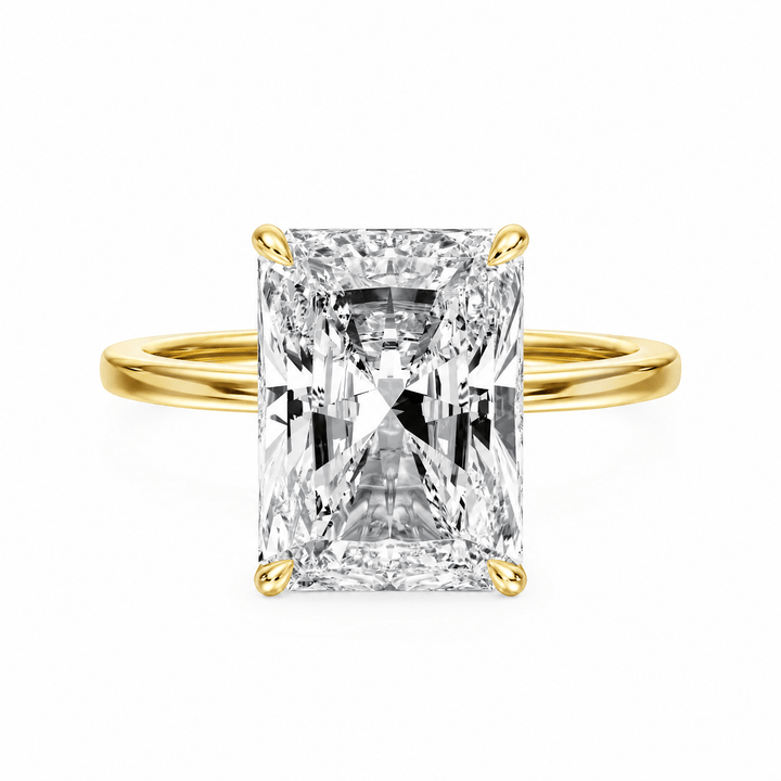 The Grace Radiant Lab Diamond Engagement Ring in Ready Rings by 18 KARATS INC.