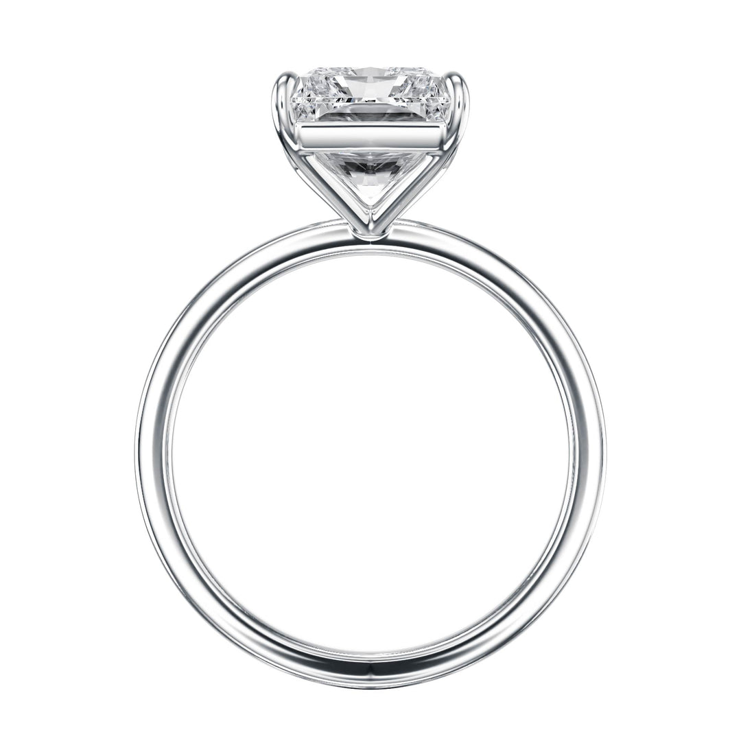The Grace Radiant Solitaire Engagement Ring - R1036 in Ring by 18 KARATS INC.