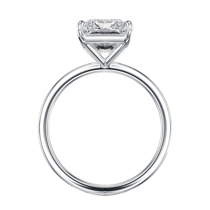 The Grace Radiant Solitaire Engagement Ring - R1036 in Ring by 18 KARATS INC.