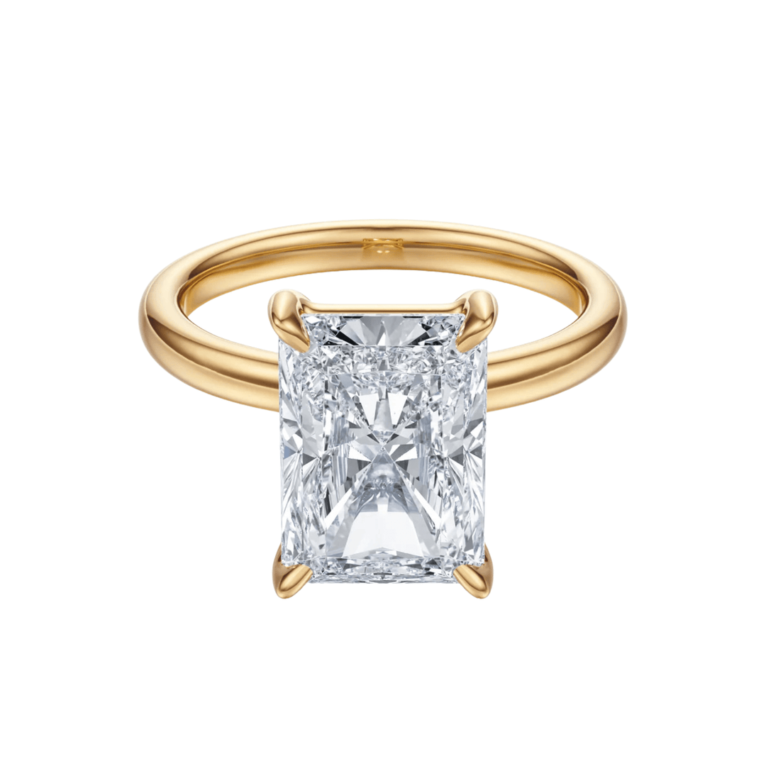 The Grace Radiant Solitaire Engagement Ring - R1036 in Ring by 18 KARATS INC.