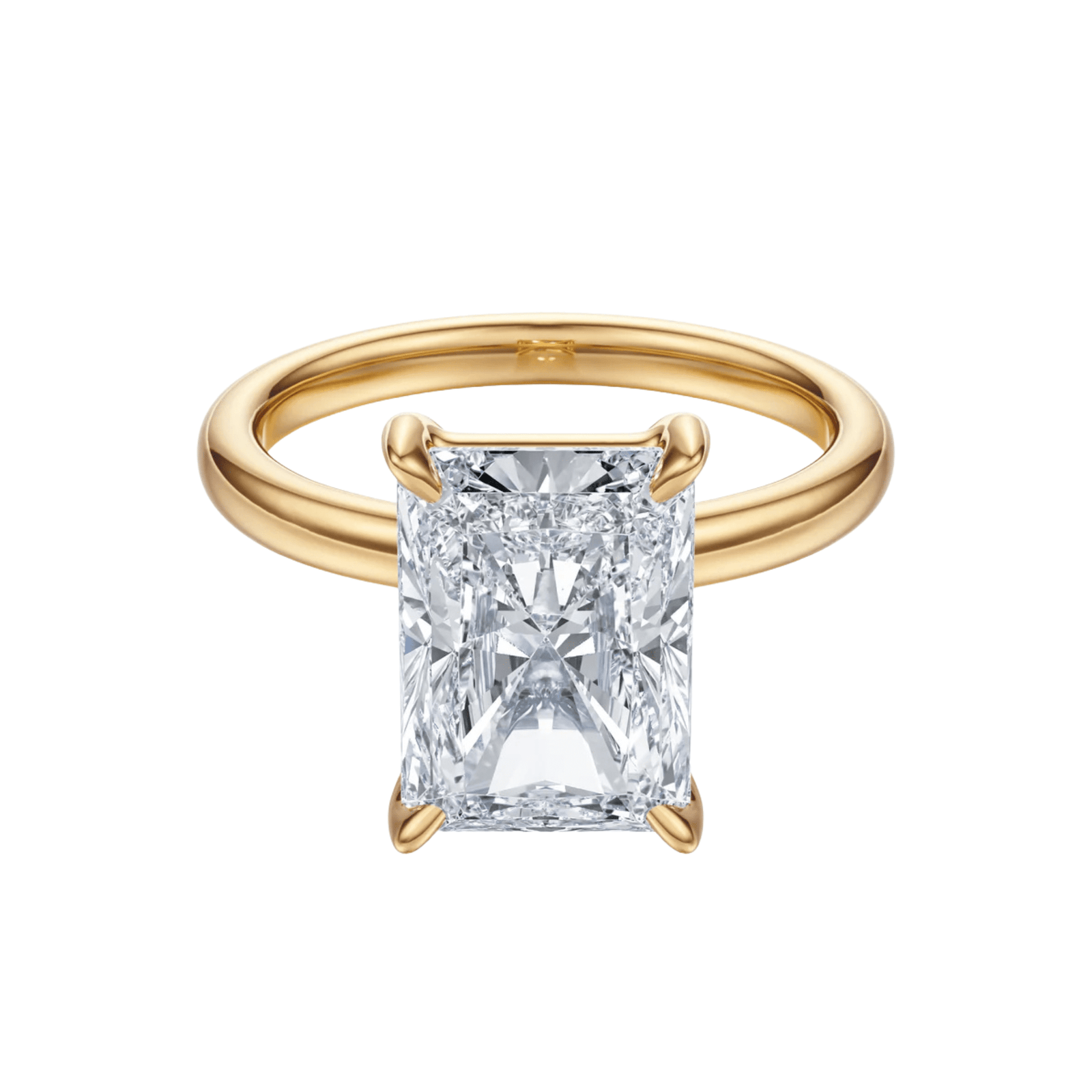 The Grace Radiant Solitaire Engagement Ring - R1036 in Ring by 18 KARATS INC.