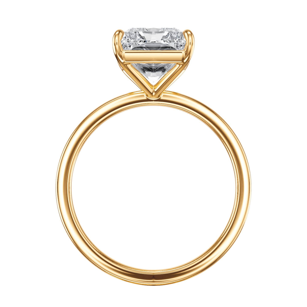 The Grace Radiant Solitaire Engagement Ring - R1036 in Ring by 18 KARATS INC.