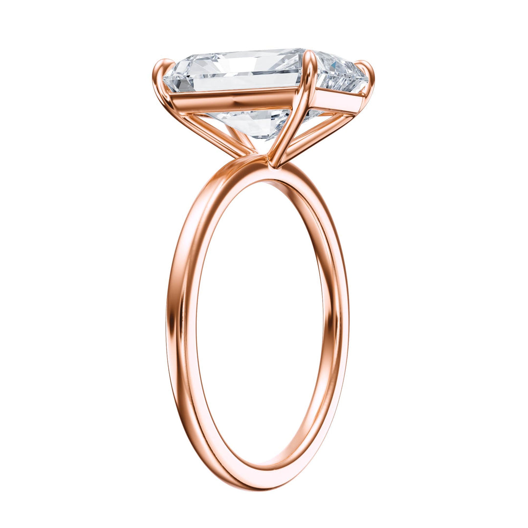 The Grace Radiant Solitaire Engagement Ring - R1036 in Ring by 18 KARATS INC.