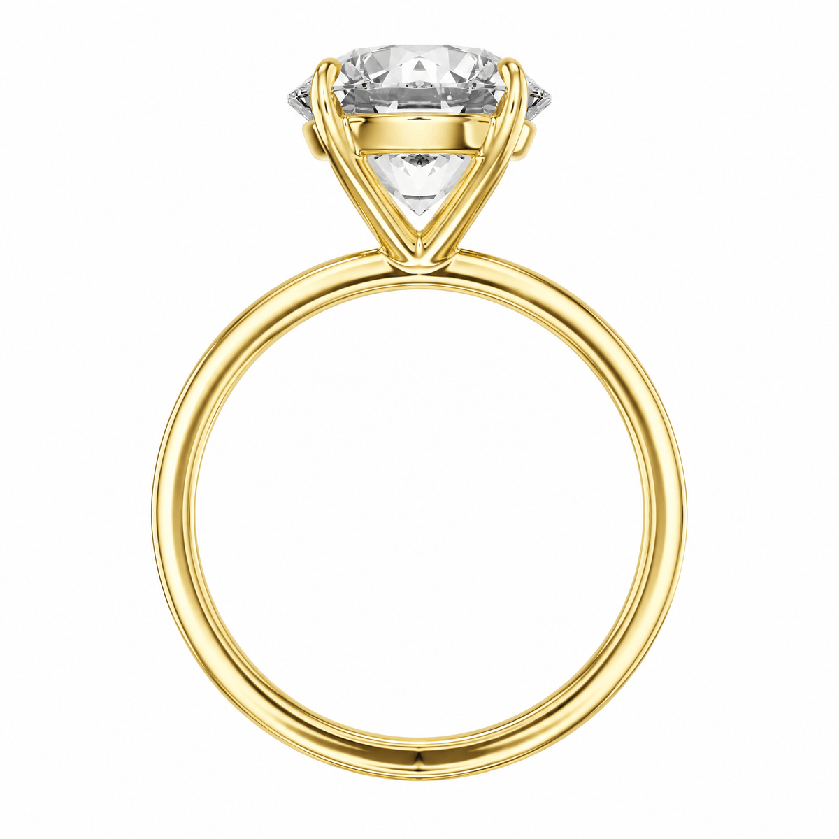 The Grace Round Solitaire Engagement Ring in Ring by 18 KARATS INC.