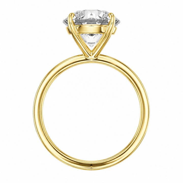 The Grace Round Solitaire Engagement Ring in Ring by 18 KARATS INC.
