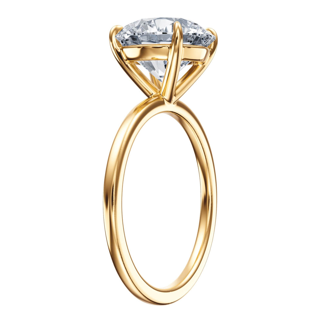 The Grace Round Solitaire Engagement Ring - R1055 in Ring by 18 KARATS INC.