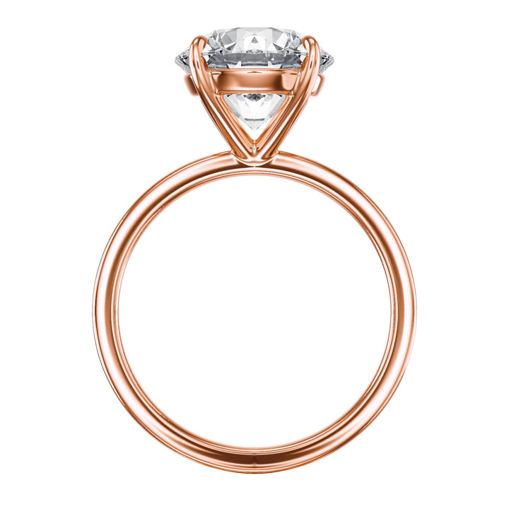 The Grace Round Solitaire Engagement Ring - R1055 in Ring by 18 KARATS INC.