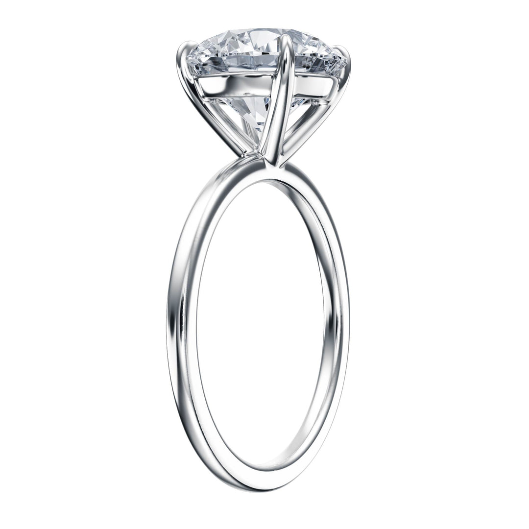 The Grace Round Solitaire Engagement Ring - R1055 in Ring by 18 KARATS INC.