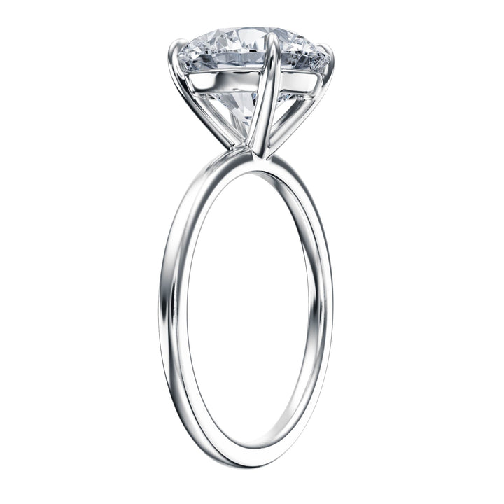 The Grace Round Solitaire Engagement Ring - R1055 in Ring by 18 KARATS INC.