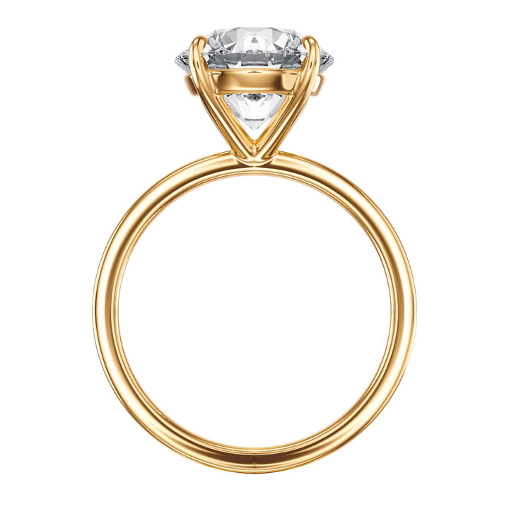 The Grace Round Solitaire Engagement Ring - R1055 in Ring by 18 KARATS INC.