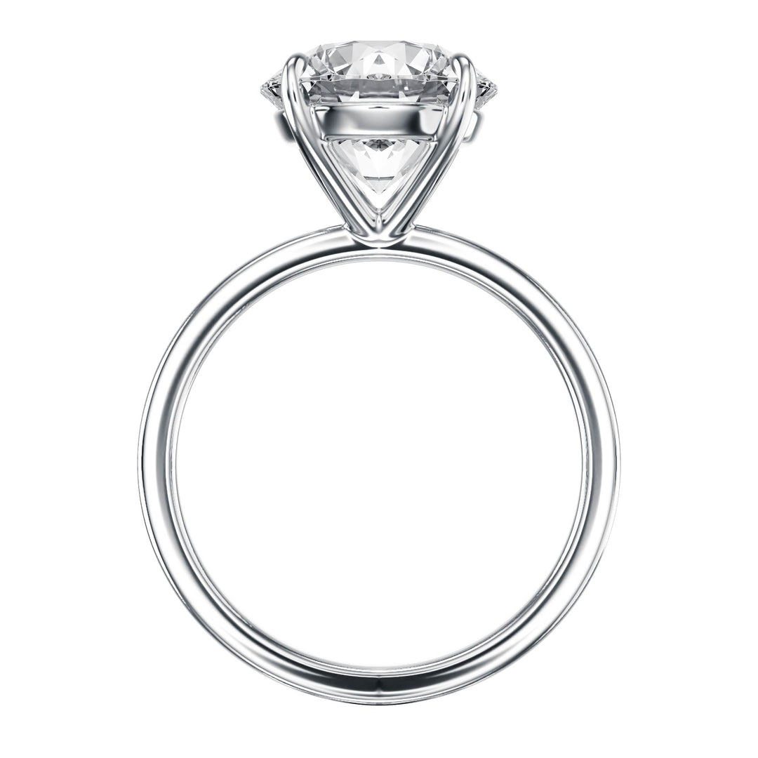 The Grace Round Solitaire Engagement Ring - R1055 in Ring by 18 KARATS INC.