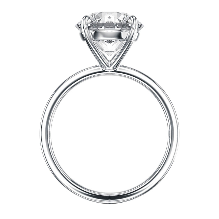 The Grace Round Solitaire Engagement Ring - R1055 in Ring by 18 KARATS INC.