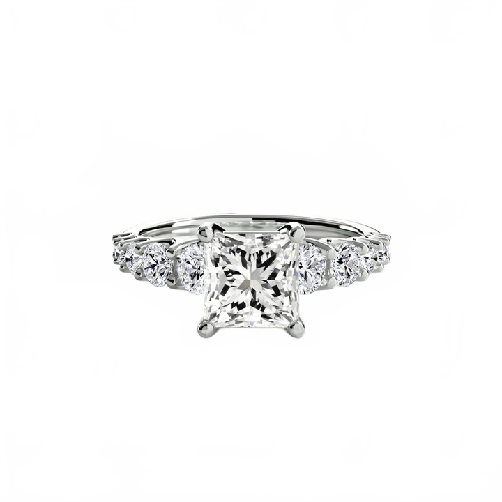 The Graduated Accent Ring in setting by 18 KARATS