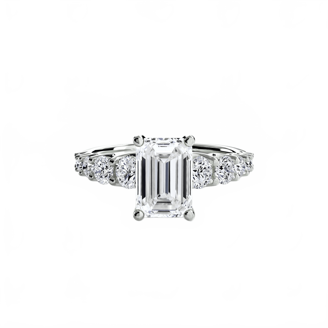 The Graduated Accent Ring in setting by 18 KARATS