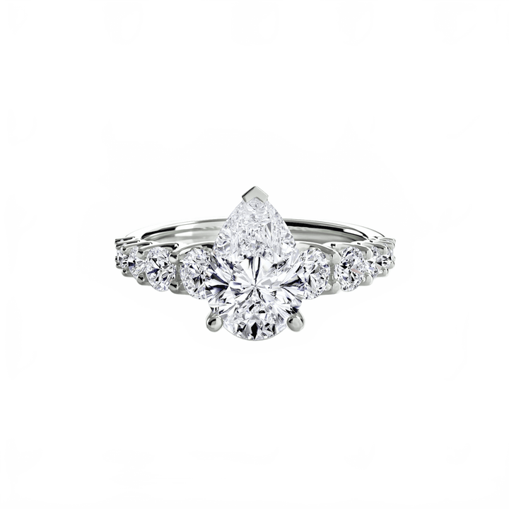 The Graduated Accent Ring in setting by 18 KARATS