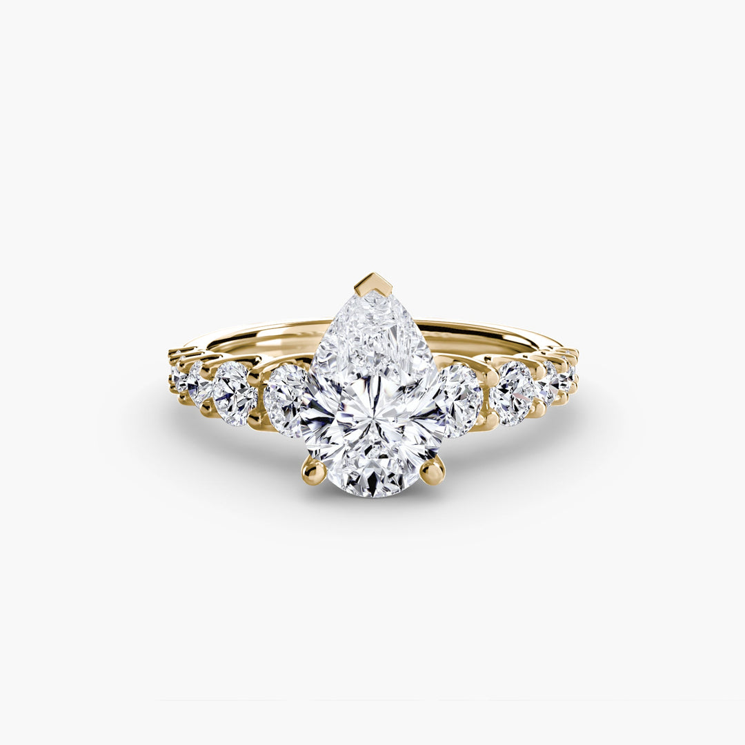 The Graduated Accent Ring in setting by 18 KARATS