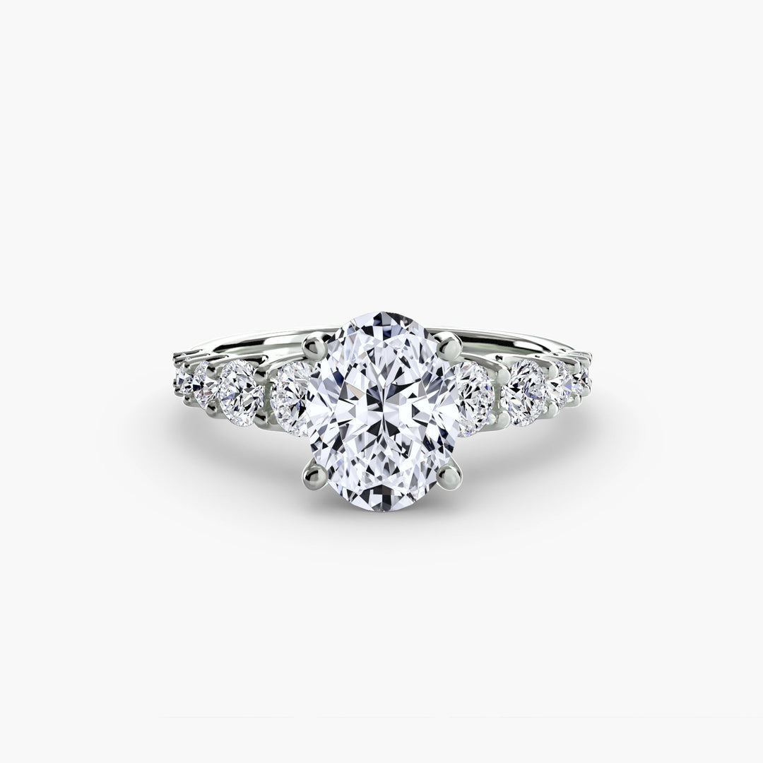 The Graduated Accent Ring in setting by 18 KARATS