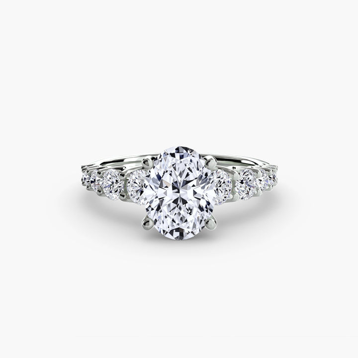 The Graduated Accent Ring in setting by 18 KARATS