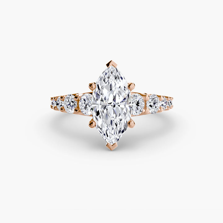 The Graduated Accent Ring in setting by 18 KARATS