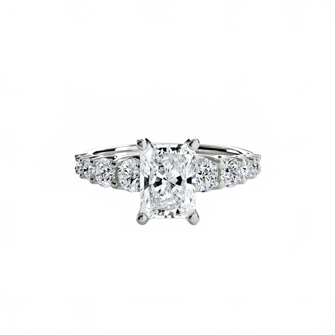 The Graduated Accent Ring in setting by 18 KARATS