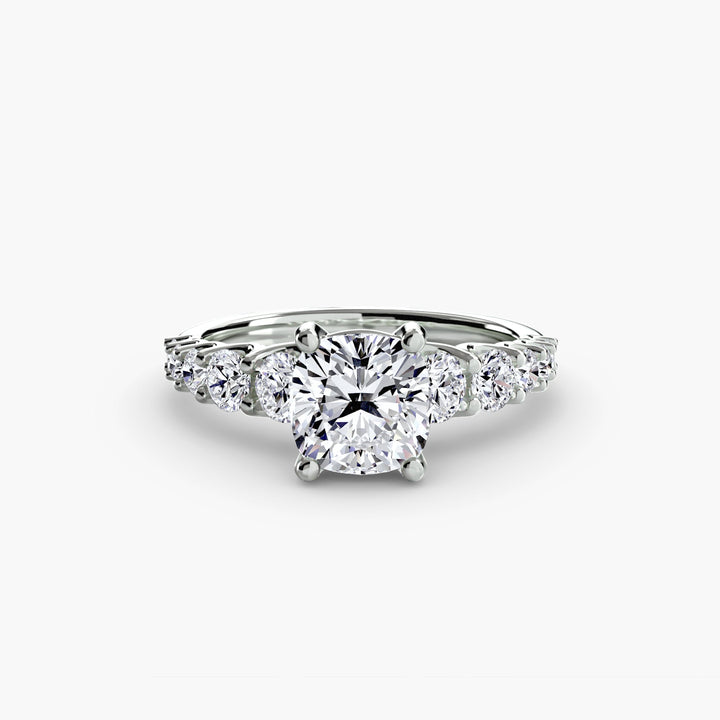 The Graduated Accent Ring in setting by 18 KARATS