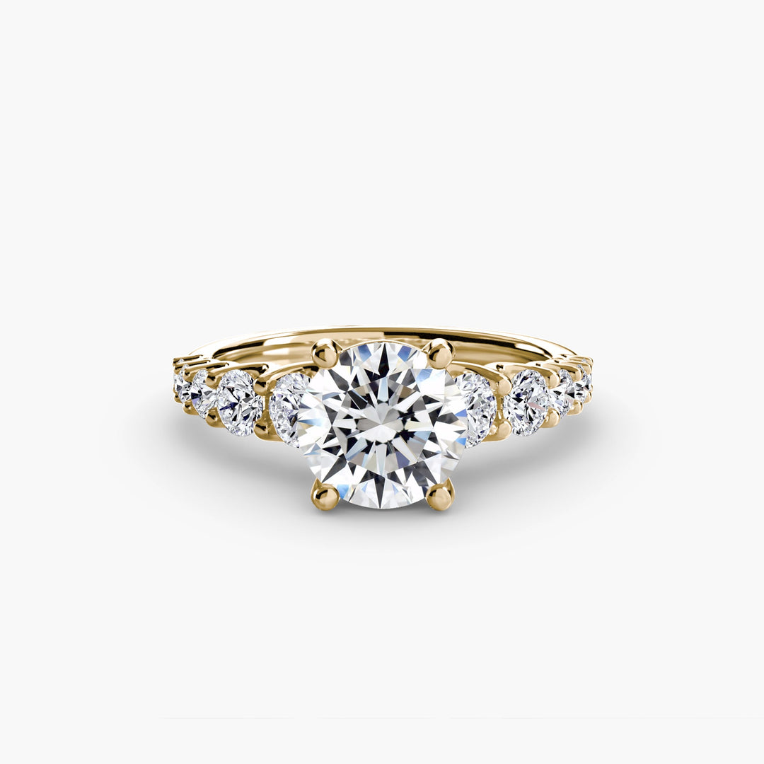 The Graduated Accent Ring in setting by 18 KARATS