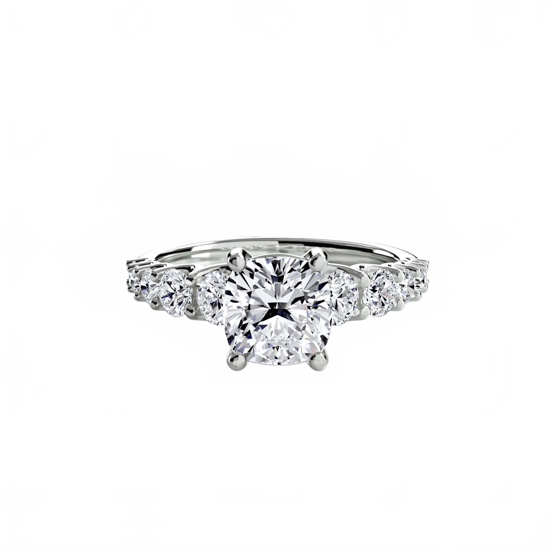 The Graduated Accent Ring in setting by 18 KARATS