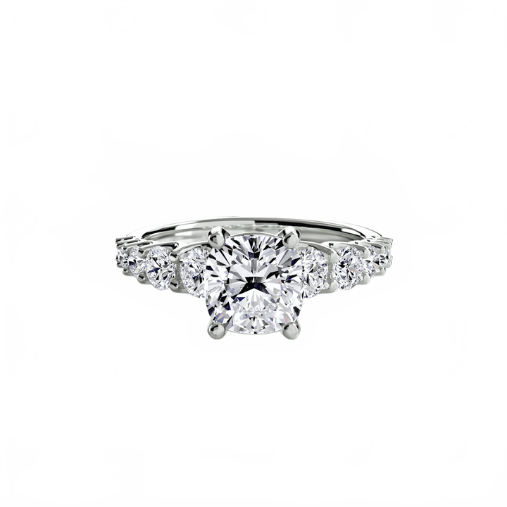 The Graduated Accent Ring in setting by 18 KARATS