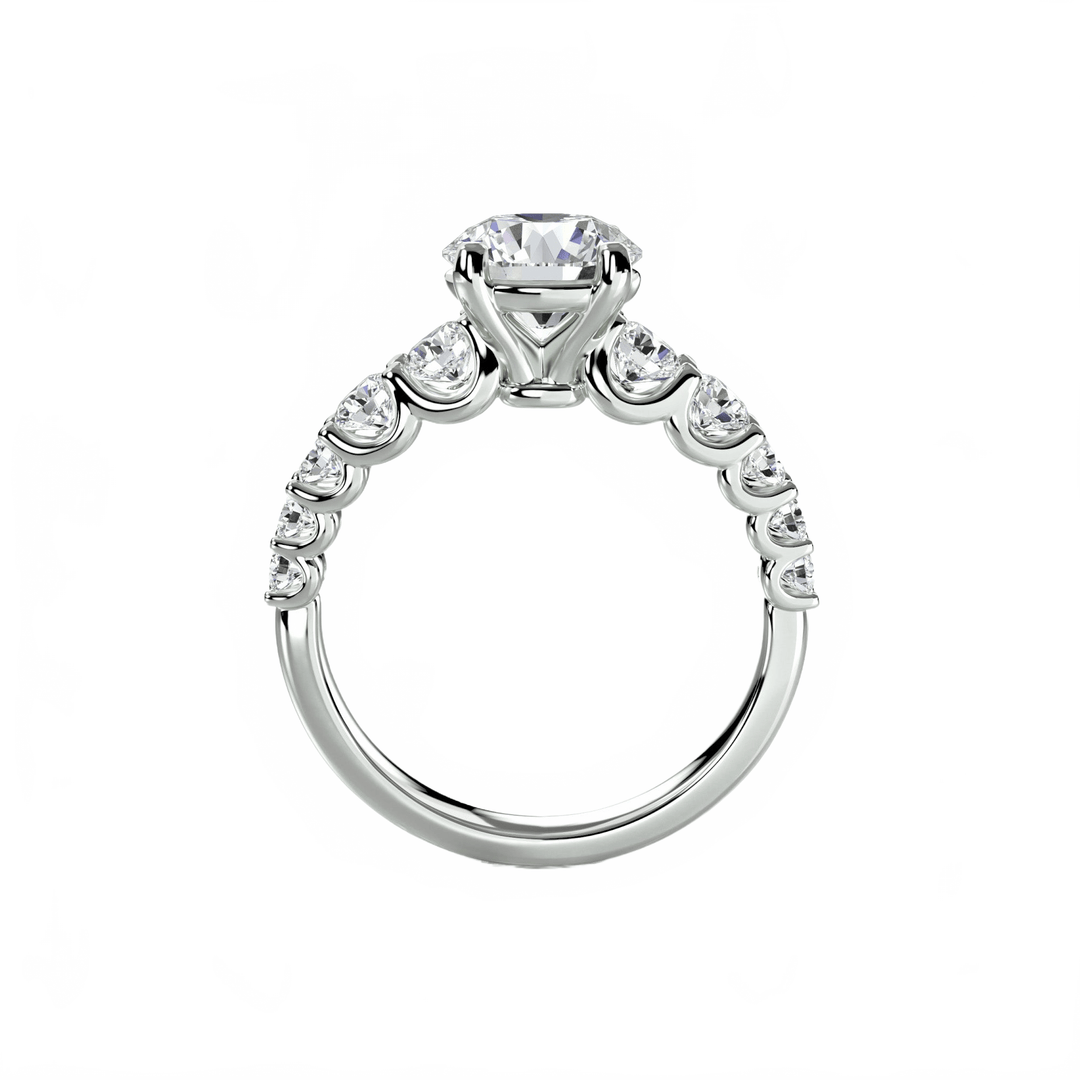 The Graduated Accent Ring in setting by 18 KARATS