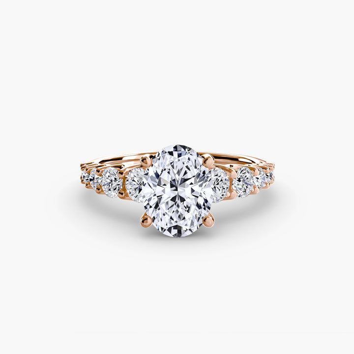 The Graduated Accent Ring in setting by 18 KARATS
