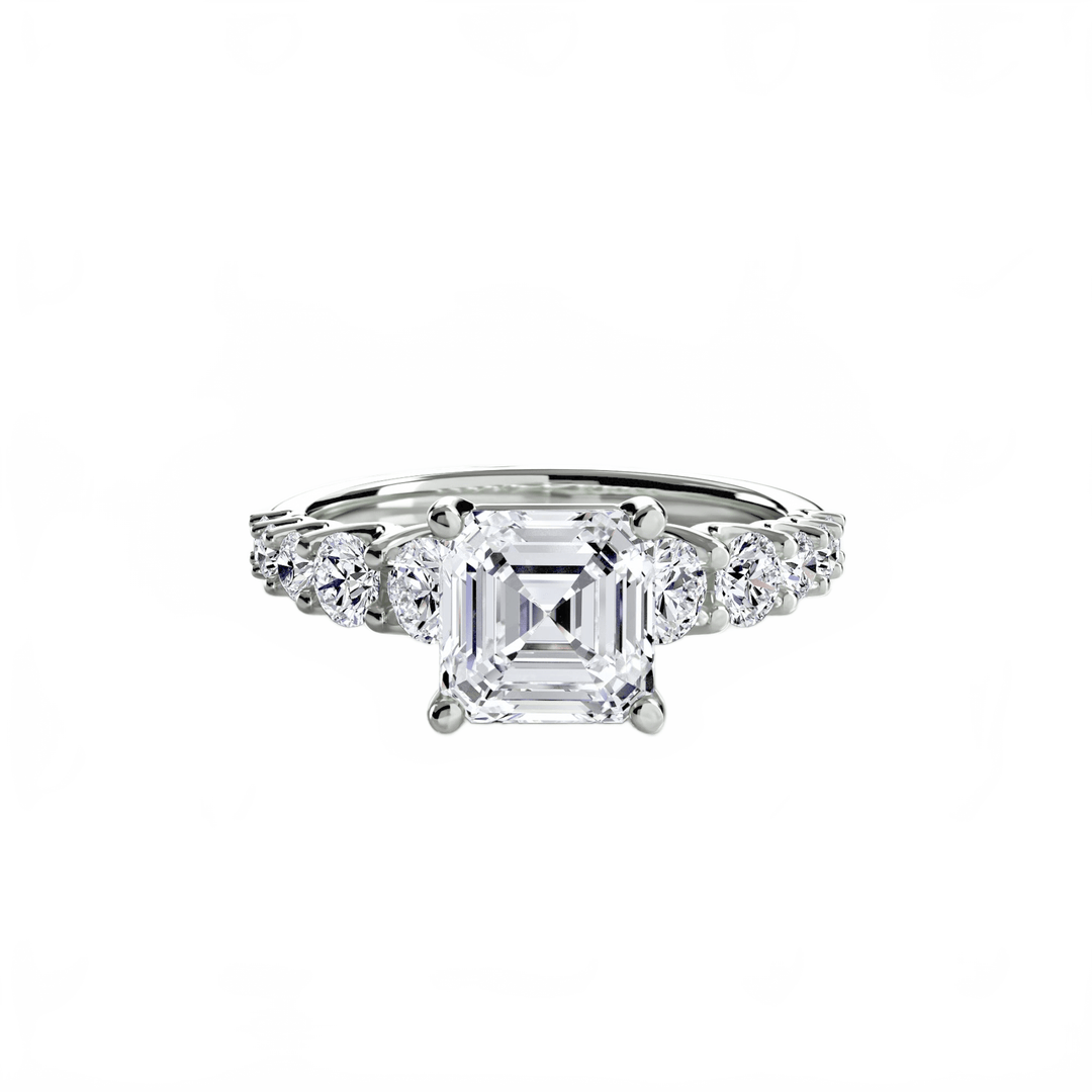 The Graduated Accent Ring in setting by 18 KARATS