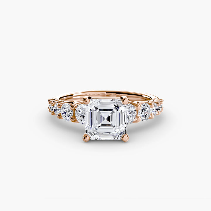 The Graduated Accent Ring in setting by 18 KARATS