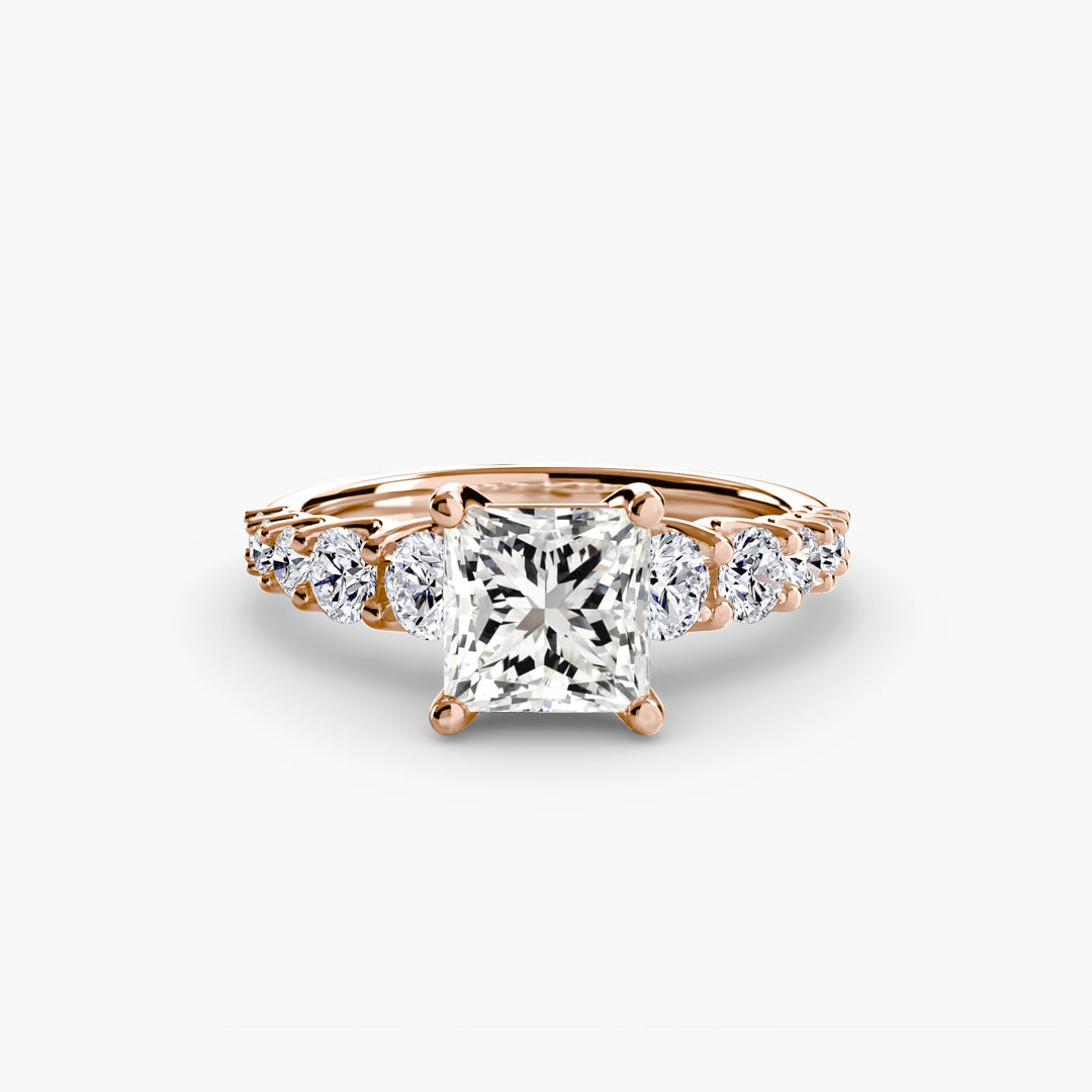 The Graduated Accent Ring in setting by 18 KARATS