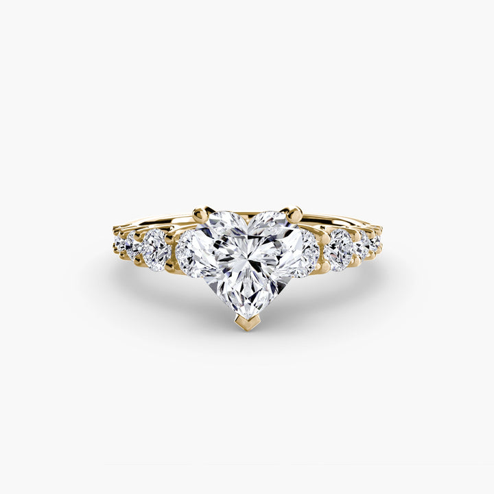 The Graduated Accent Ring in setting by 18 KARATS