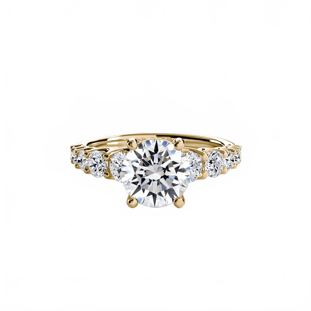 The Graduated Accent Ring in setting by 18 KARATS