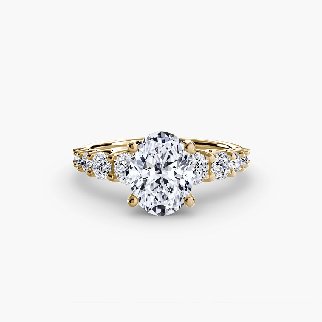 The Graduated Accent Ring in setting by 18 KARATS