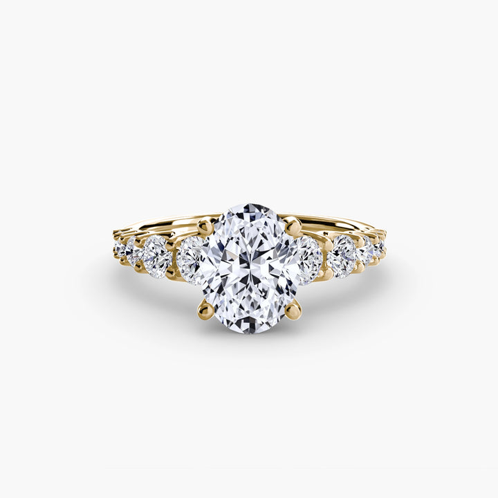 The Graduated Accent Ring in setting by 18 KARATS