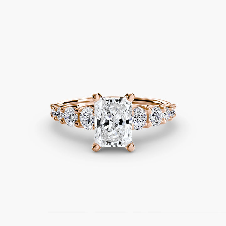 The Graduated Accent Ring in setting by 18 KARATS