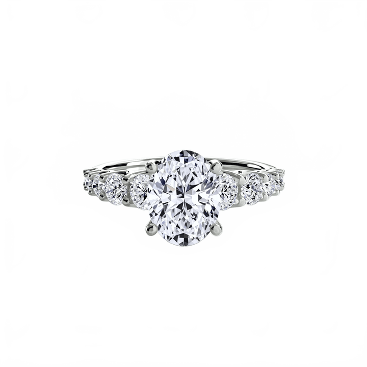 The Graduated Accent Ring in setting by 18 KARATS