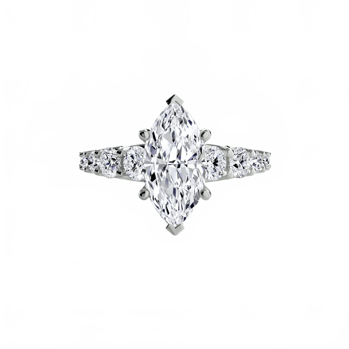 The Graduated Accent Ring in setting by 18 KARATS