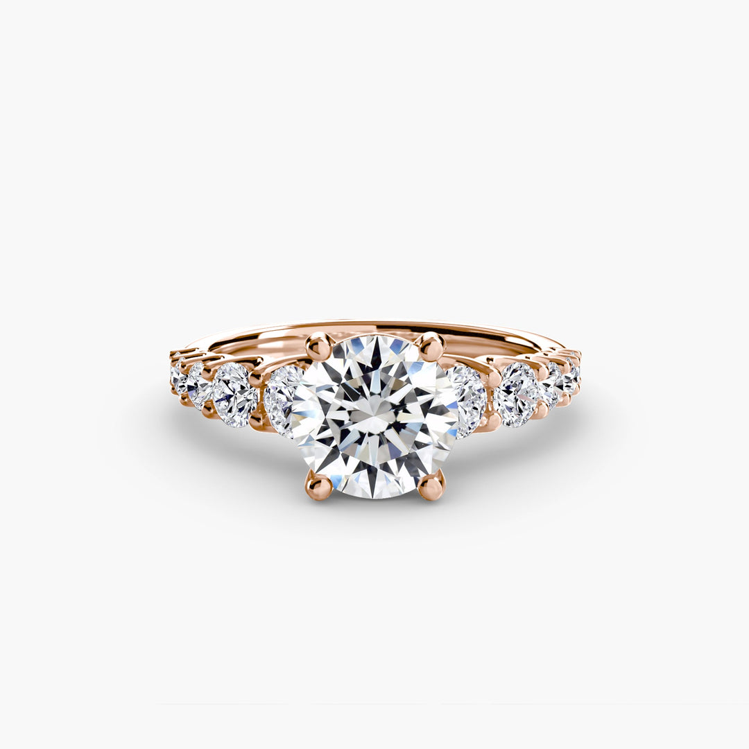 The Graduated Accent Ring in setting by 18 KARATS