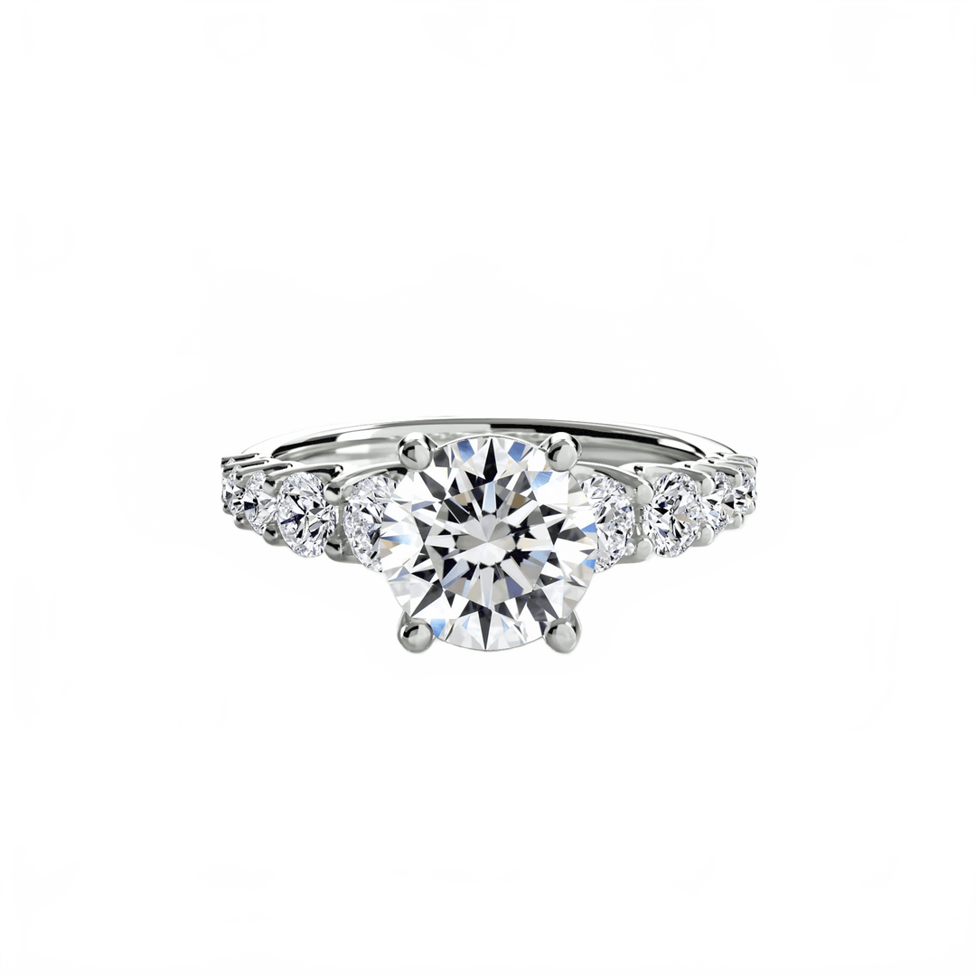 The Graduated Accent Ring in setting by 18 KARATS