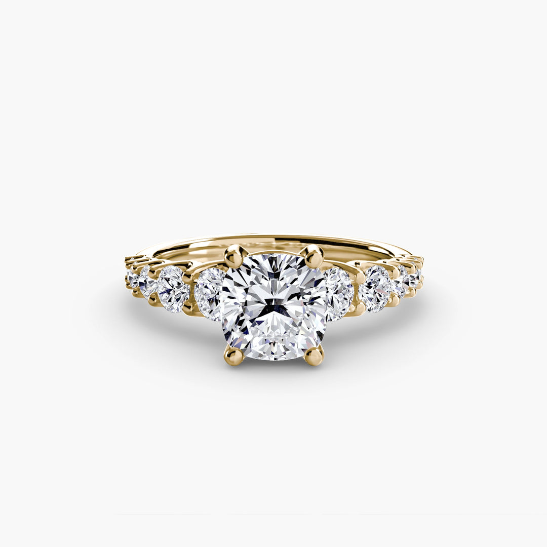 The Graduated Accent Ring in setting by 18 KARATS