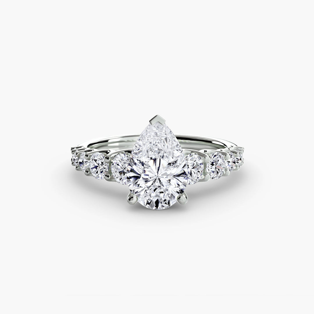 The Graduated Accent Ring in setting by 18 KARATS