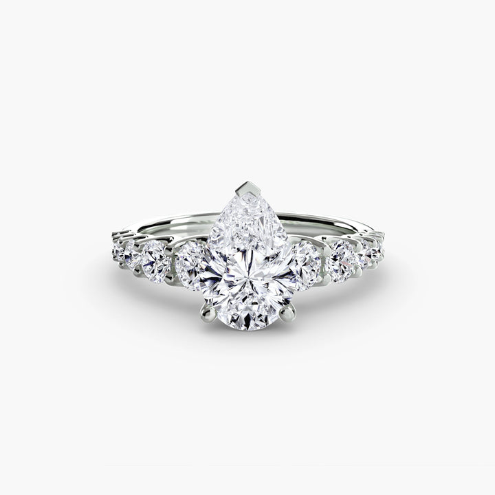 The Graduated Accent Ring in setting by 18 KARATS